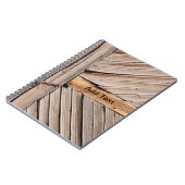 Persönliche Holztür Notizblock (Linke Seite)