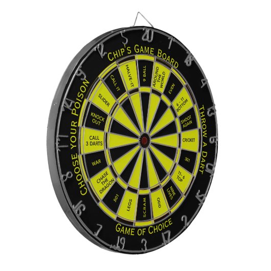 Persönliche Hummelregulierung mit einfachem Text Dartscheibe (Vorderseite Links)