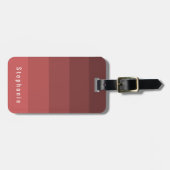 Persönliche Identifikation Korallenrothügel Gepäckanhänger (Vorderseite horizontal)