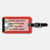 Persönliche Identifikationsnummer für die Flagge O Gepäckanhänger (Vorderseite horizontal)