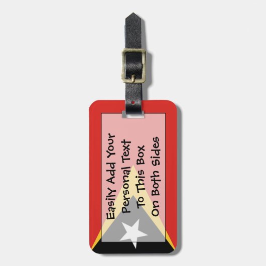 Persönliche Identifikationsnummer für die Flagge O Gepäckanhänger (Vorderseite vertikal)