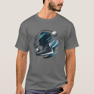 Persönliche Identität Sport Kunst Druck retro T-Shirt