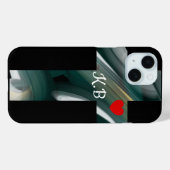 Persönliche iPhone Fälle Trend Abstrakt Black Gree Case-Mate iPhone Hülle (Rückseite (Horizontal))