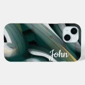 Persönliche iPhone Fälle Trend Abstrakt Black Gree Case-Mate iPhone Hülle (Rückseite (Horizontal))