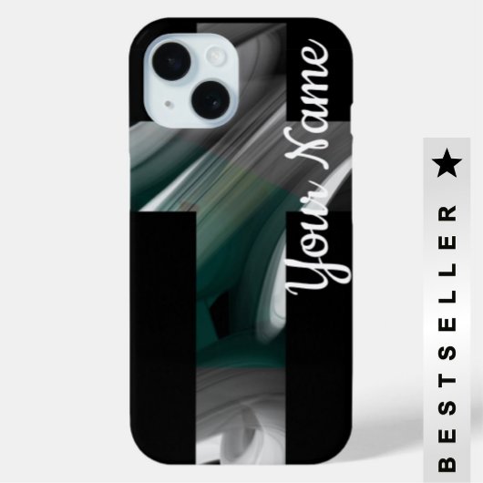 Persönliche iPhone Fälle Trend Abstrakt Black Gree Case-Mate iPhone Hülle