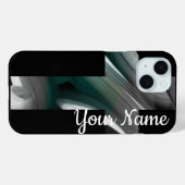 Persönliche iPhone Fälle Trend Abstrakt Black Gree Case-Mate iPhone Hülle (Rückseite (Horizontal))