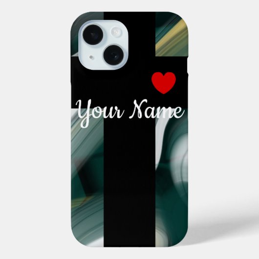 Persönliche iPhone Fälle Trend Abstrakt Black Gree Case-Mate iPhone Hülle (Rückseite)