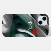 Persönliche iPhone Fälle Trend Abstrakt Black Gree Case-Mate iPhone Hülle (Rückseite (Horizontal))