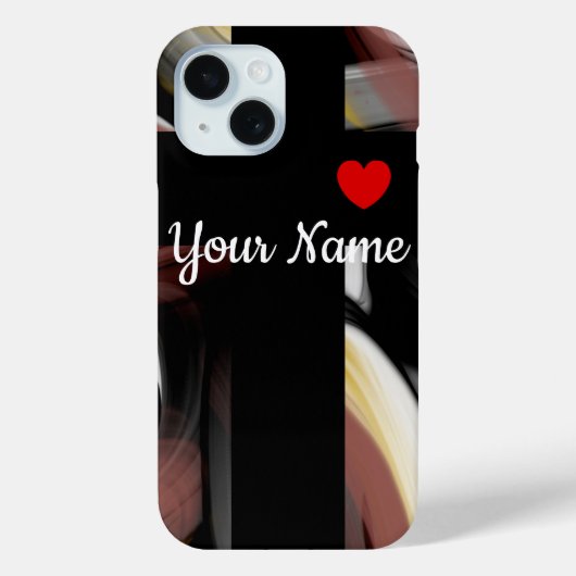 Persönliche iPhone Fälle Trend Abstrakt Black Powd Case-Mate iPhone Hülle (Rückseite)