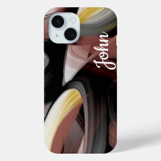 Persönliche iPhone Fälle Trend Abstrakt Black Powd Case-Mate iPhone Hülle (Rückseite)