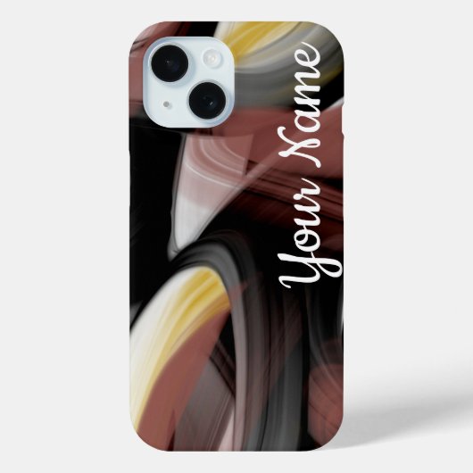 Persönliche iPhone Fälle Trend Abstrakt Black Powd Case-Mate iPhone Hülle (Rückseite)