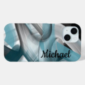 Persönliche iPhone-Fälle Trend Abstrakt Blue Ocean Case-Mate iPhone Hülle (Rückseite (Horizontal))