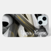 Persönliche iPhone Fälle Trend Abstrakt Schwarz-we Case-Mate iPhone Hülle (Rückseite (Horizontal))