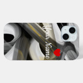 Persönliche iPhone Fälle Trend Abstrakt Schwarz-we Case-Mate iPhone Hülle (Rückseite (Horizontal))