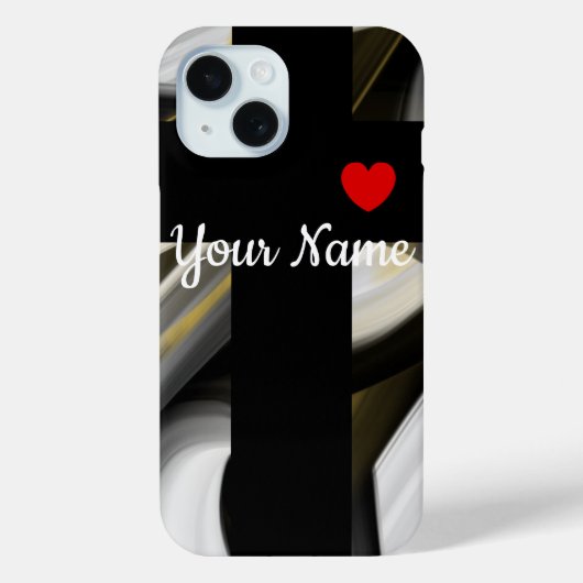 Persönliche iPhone Fälle Trend Abstrakt Schwarz-we Case-Mate iPhone Hülle (Rückseite)