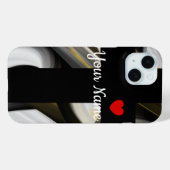 Persönliche iPhone Fälle Trend Abstrakt Schwarz-we Case-Mate iPhone Hülle (Rückseite (Horizontal))