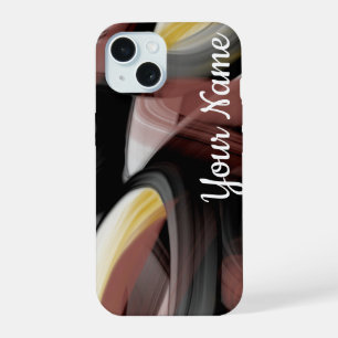 Persönliche iPhone-Hüllen Trend Abstract Schwarz P iPhone 15 Hülle