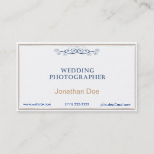 Persönliche Karte für Hochzeitfotografen