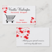 Persönliche Käufer-Visitenkarte Visitenkarte (Vorne/Hinten)