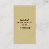 Persönliche Käufer-Visitenkarten Visitenkarte (Rückseite)