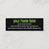 Persönliche Kontaktkarte La Chanteuse IV Telefonnummerkarte (Vorderseite)