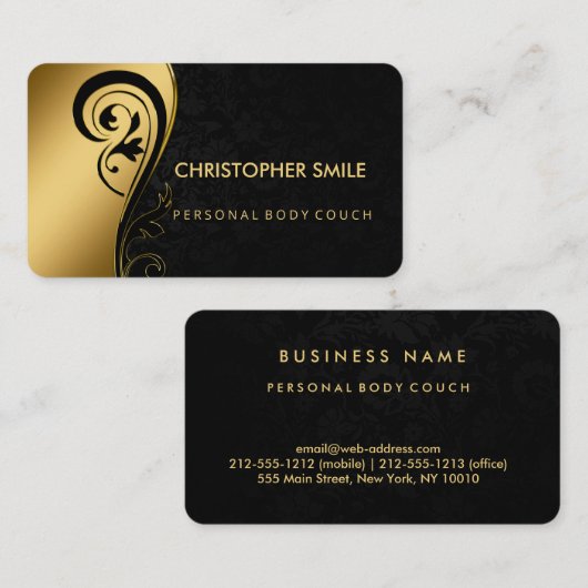 Persönliche Körpercouch Beruflich modern Visitenkarte (Vorne/Hinten)