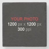Persönliche Kreation - Foto Stone Untersetzer (Vorderseite)