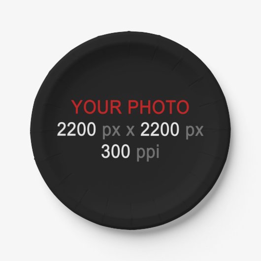 Persönliche Kreation Pappteller (Vorderseite)