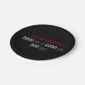 Persönliche Kreation Pappteller (Schrägansicht)