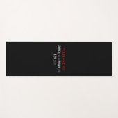 Persönliche Kreation Yogamatte (Vorderseite (Horizontal))