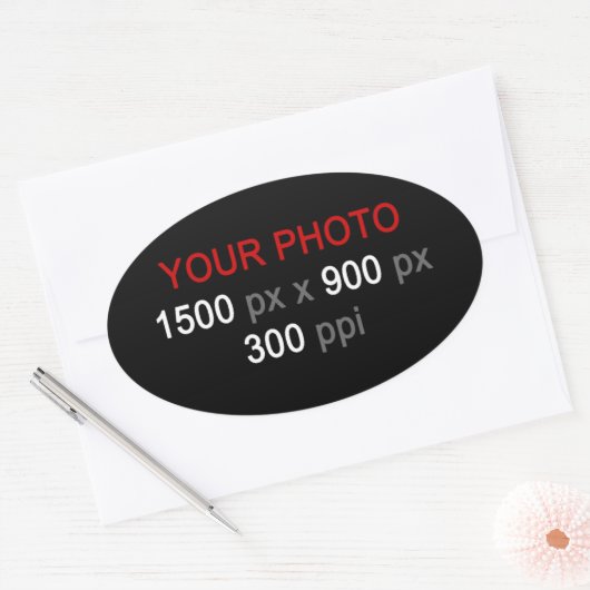 Persönliche Kreationen Ovaler Aufkleber (Umschlag)