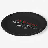 Persönliche Kreationen Pappteller (Schrägansicht)