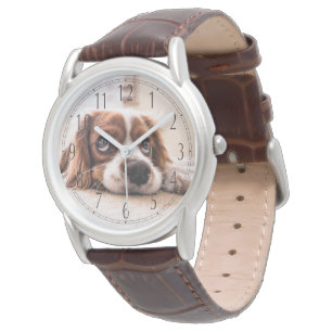 Persönliche Kreationen Welppy Sad Spaniel Watch Armbanduhr