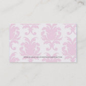 Persönliche kundenspezifische Visitenkarte (Rückseite)