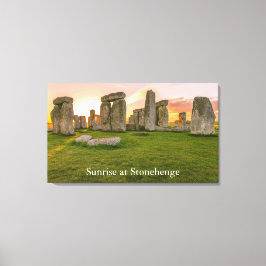Persönliche Legendäre Stonehenge bei Sonnenaufgang Leinwanddruck