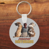 Persönliche Leibwächter - Design für Hunde Schlüsselanhänger (Vorderseite)