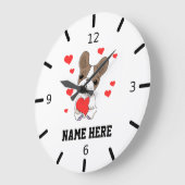 Persönliche Liebe Große Wanduhr (Winkel)