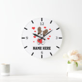 Persönliche Liebe Große Wanduhr (Zuhause)