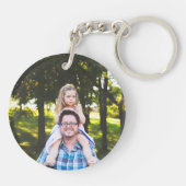 Persönliche Liebe Sie Daddy Foto Schlüsselanhänger (Rückseite)