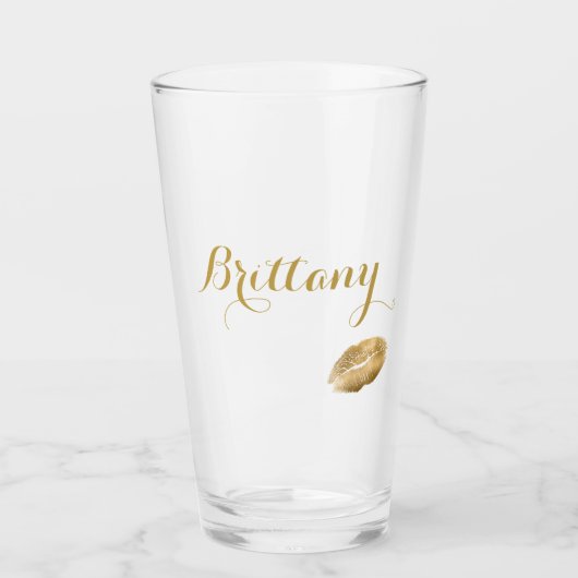 Persönliche Lippen Glas (Vorderseite)