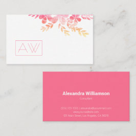 Persönliche Markenbezeichnung Feminine Beruflich P Visitenkarte