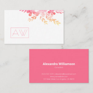 Persönliche Markenbezeichnung Feminine Beruflich P Visitenkarte