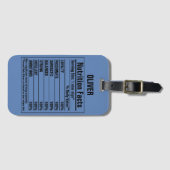 Persönliche Merkmale von Funny Chemical Elements Gepäckanhänger (Vorderseite (Horizontal))