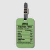 Persönliche Merkmale von Funny Chemical Elements Gepäckanhänger (Vorderseite Vertikal)