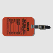 Persönliche Merkmale von Funny Chemical Elements Gepäckanhänger (Vorderseite (Horizontal))