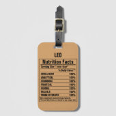 Persönliche Merkmale von Funny Chemical Elements Gepäckanhänger (Vorderseite Vertikal)