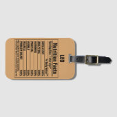 Persönliche Merkmale von Funny Chemical Elements Gepäckanhänger (Vorderseite (Horizontal))