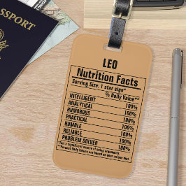 Persönliche Merkmale von Funny Chemical Elements Gepäckanhänger