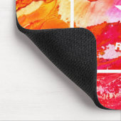 Persönliche Mit Monogramm Abstrakte Kunst Mousepad (Ecke)