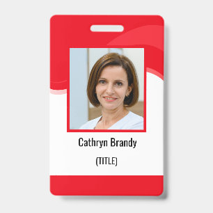 Persönliche Mitarbeiter-ID mit Foto, Barcode und L Ausweis